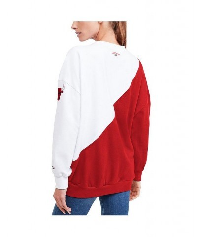 Women's Red White Chicago Bulls Ariel Pullover Sweatshirt Red, White $35.70 Sweatshirts