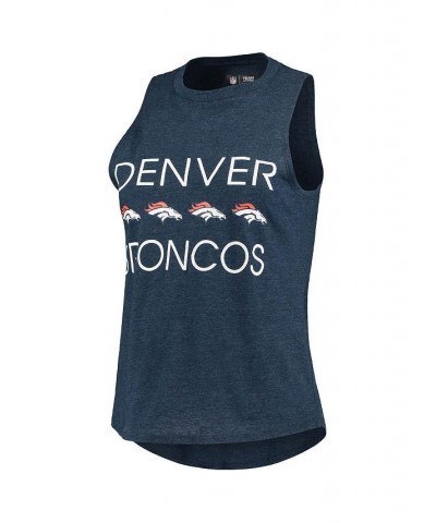 Women's Orange Navy Denver Broncos Muscle Tank Top and Pants Sleep Set Orange, Navy $37.79 Pajama