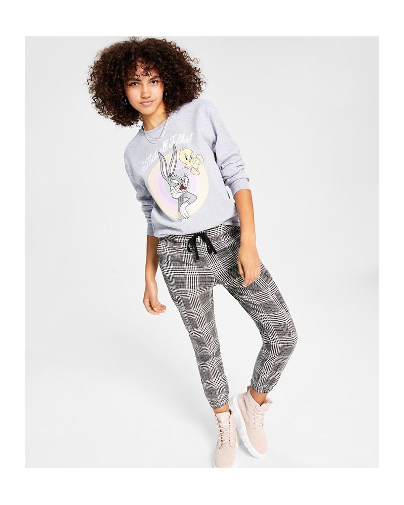 Juniors' Looney Tunes That's All Folks Graphic Sweatshirt Heather Grey $12.17 Tops