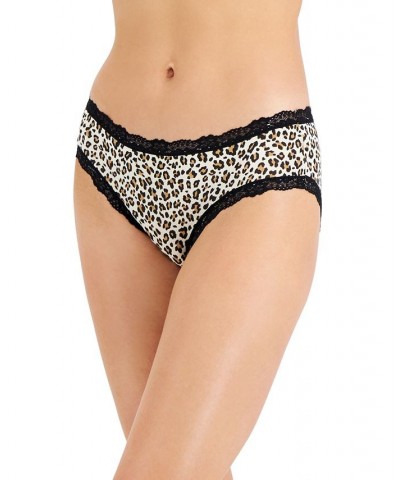 Women’s Lace Trim Hipster Underwear Wild Leo $14.24 Panty