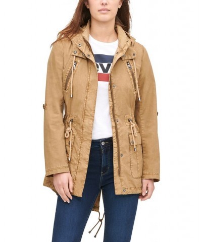 Women's Hooded Utility Jacket Gold $44.28 Jackets