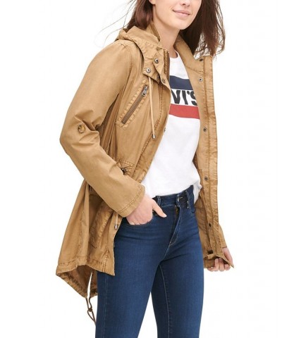 Women's Hooded Utility Jacket Gold $44.28 Jackets