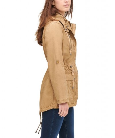 Women's Hooded Utility Jacket Gold $44.28 Jackets