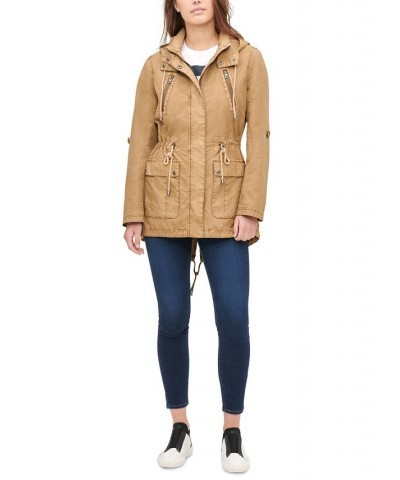 Women's Hooded Utility Jacket Gold $44.28 Jackets