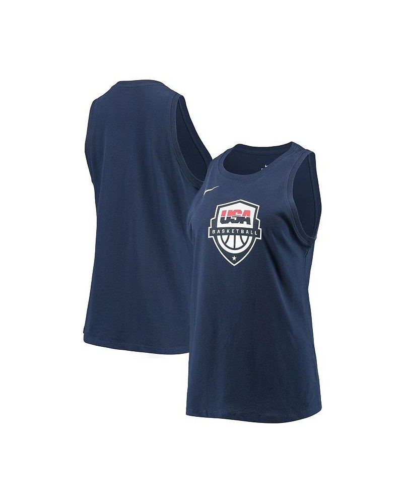 Women's Navy USA Basketball Performance Tank Top Navy $22.05 Tops