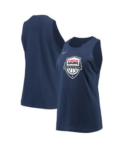 Women's Navy USA Basketball Performance Tank Top Navy $22.05 Tops