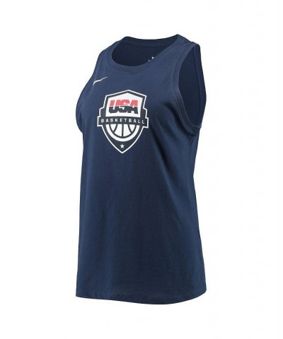 Women's Navy USA Basketball Performance Tank Top Navy $22.05 Tops