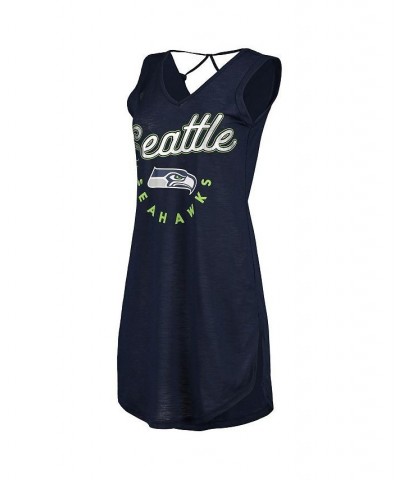 Women's College Navy Seattle Seahawks Game Time Swim V-Neck Cover-Up Dress Navy $25.47 Swimsuits