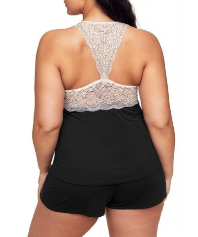 Chesney Women's Plus-Size Pajama Camisole and Short Set Black $28.78 Sleepwear