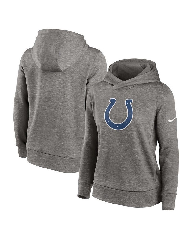 Women's Heathered Charcoal Indianapolis Colts Performance Pullover Hoodie Black $45.00 Sweatshirts