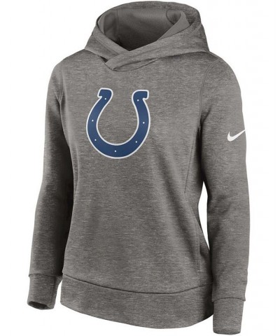 Women's Heathered Charcoal Indianapolis Colts Performance Pullover Hoodie Black $45.00 Sweatshirts