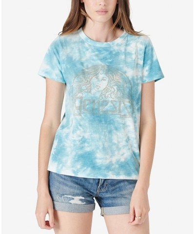 Cotton Tie-Dyed Graphic T-Shirt 40074 Reef Waters $27.23 Tops