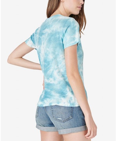 Cotton Tie-Dyed Graphic T-Shirt 40074 Reef Waters $27.23 Tops