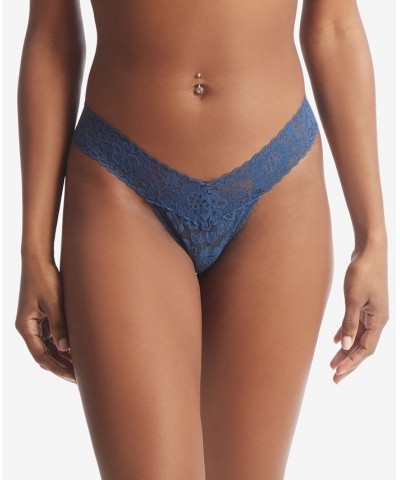 Women's Daily Lace Low Rise Thong 771001 Night Shade $19.38 Panty