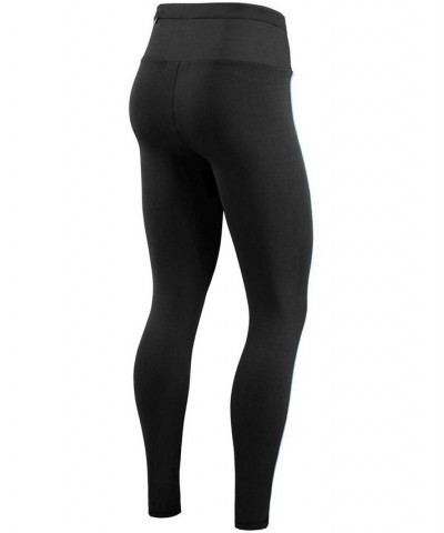 Women's Black Seattle Kraken Stretch Leggings Black $29.40 Pants