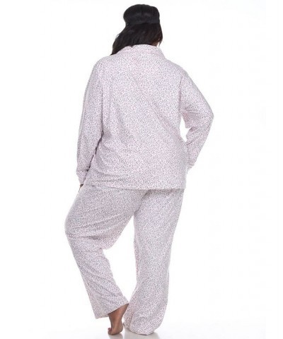 Plus Size 3-Piece Pajama Set Pink $26.00 Sleepwear