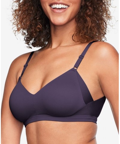 Warners No Side Effects Underarm and Back-Smoothing Comfort Wireless Lift T-Shirt Bra RN2231A Purple $11.76 Bras