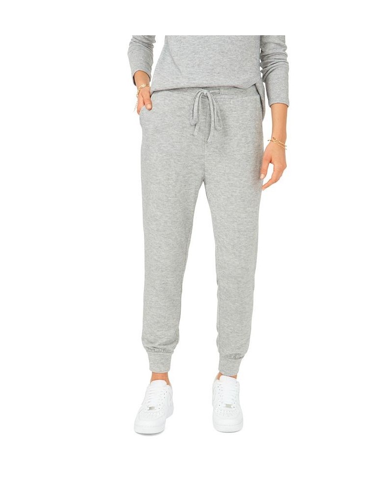 Self Drawstring Cozy Jogger Silver Heather $43.61 Pants