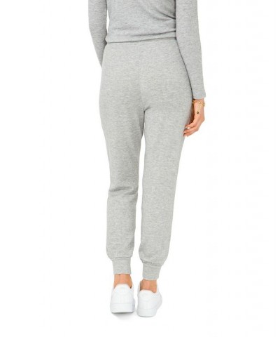 Self Drawstring Cozy Jogger Silver Heather $43.61 Pants