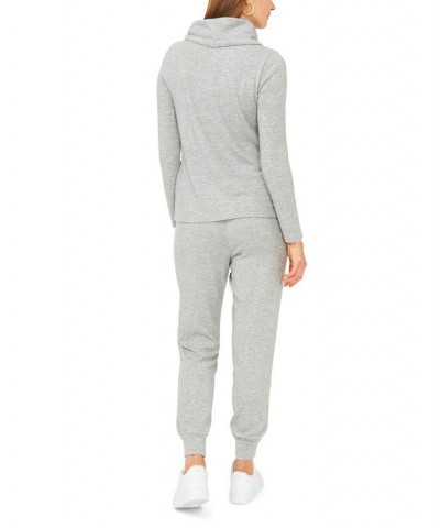 Self Drawstring Cozy Jogger Silver Heather $43.61 Pants