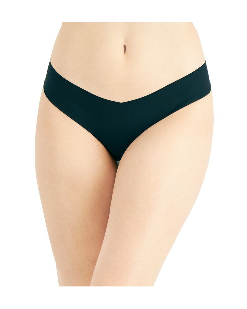 Women's No-Show Thong Underwear Deep Black $9.43 Panty