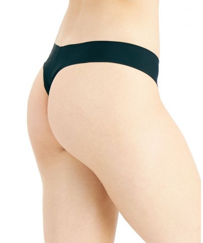 Women's No-Show Thong Underwear Deep Black $9.43 Panty