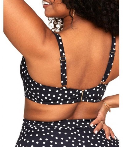 Vivien Women's Plus-Size Swimwear Bikini Top Black $29.12 Swimsuits