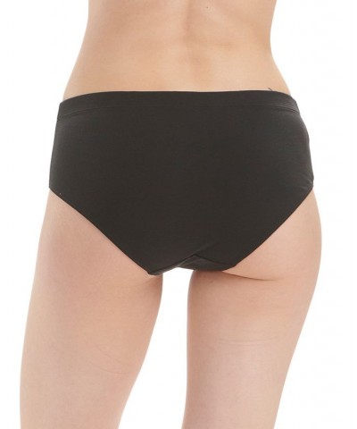 Women's 3-Stripes Hipster Underwear 4A7H64 Black $11.22 Underwears