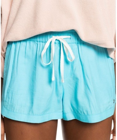 Juniors' New Impossible Love Beach Short Bachelor Button $19.38 Shorts