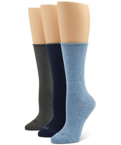 Hue Women's 3-Pk. Roll Top Socks Black Stripe $13.95 Socks