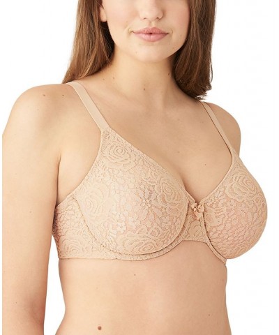 Halo Lace Molded Underwire Bra 851205 Up To G Cup Sand (Nude 5) $32.64 Bras