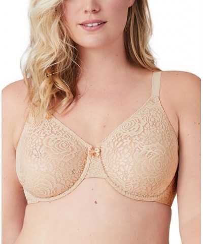 Halo Lace Molded Underwire Bra 851205 Up To G Cup Sand (Nude 5) $32.64 Bras