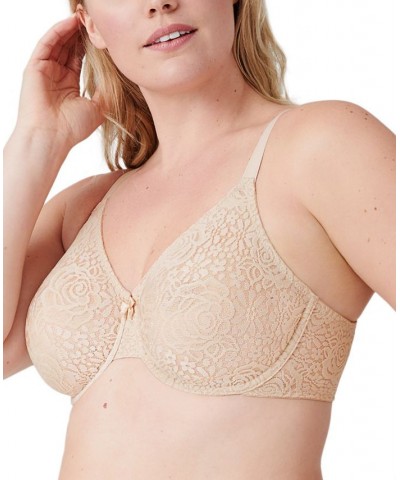 Halo Lace Molded Underwire Bra 851205 Up To G Cup Sand (Nude 5) $32.64 Bras