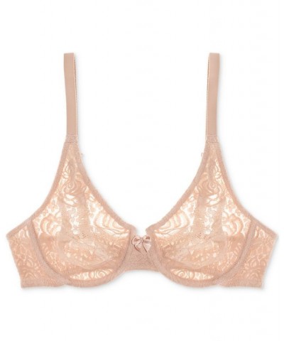 Halo Lace Molded Underwire Bra 851205 Up To G Cup Sand (Nude 5) $32.64 Bras