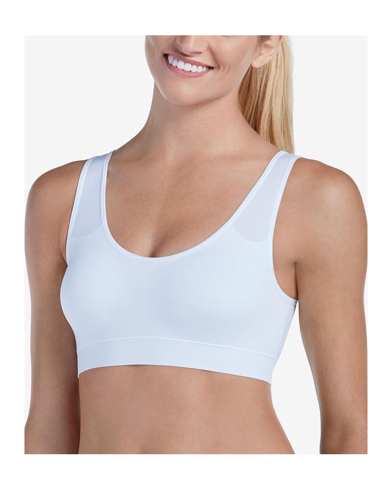 Modern Micro Seamfree Ballet Back Bralette 2405 White $14.74 Bras