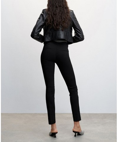 Women's Crop Slim-Fit Pants Black $26.49 Pants