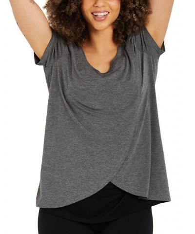 Tiered Nursing Top Grey $22.95 Tops