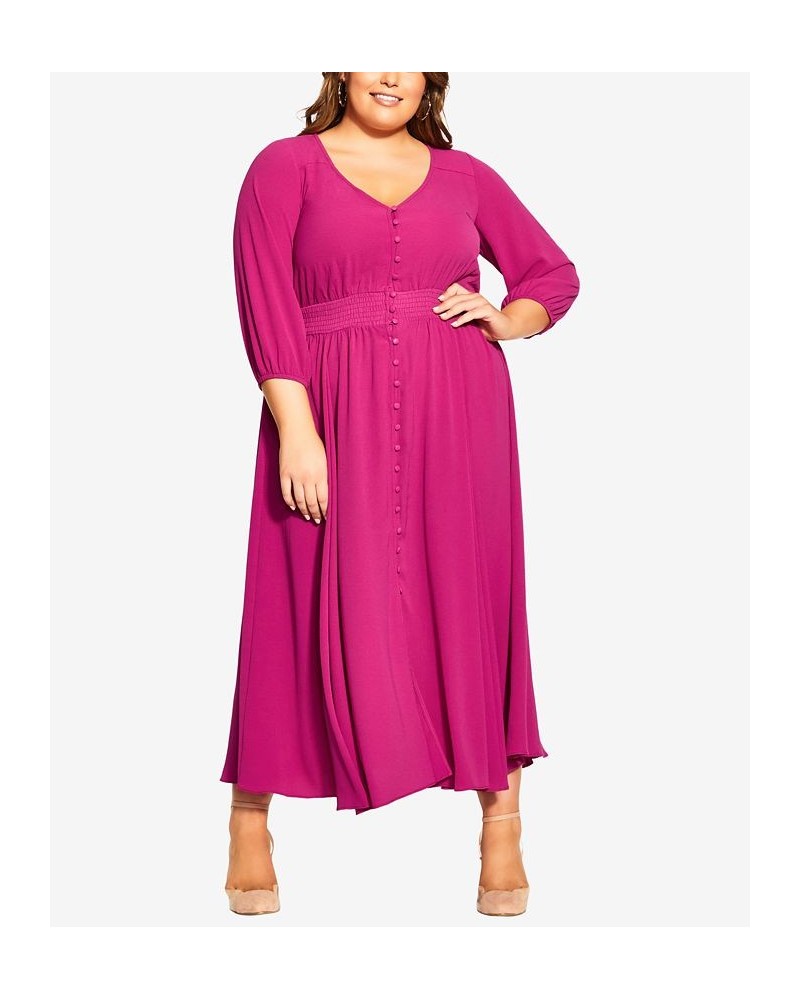 Trendy Plus Size Zadie Dress Sangria $65.33 Dresses