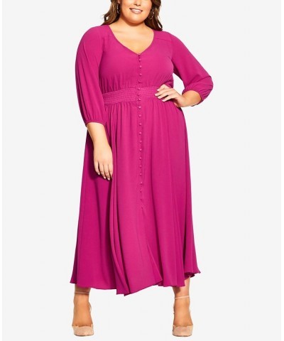 Trendy Plus Size Zadie Dress Sangria $65.33 Dresses