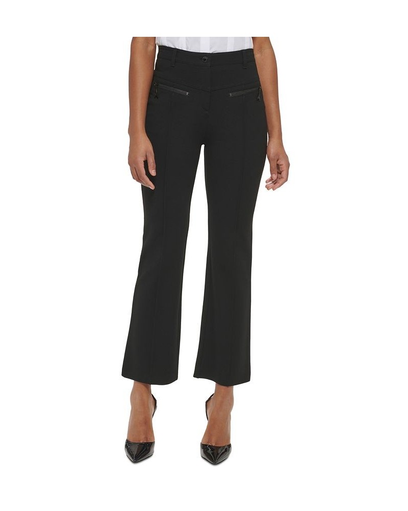 Women's Cropped Compression Pants Black $52.74 Pants