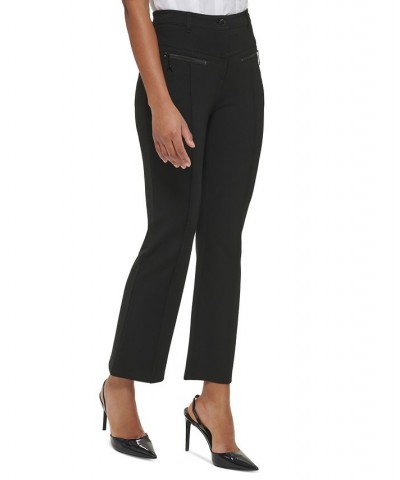 Women's Cropped Compression Pants Black $52.74 Pants