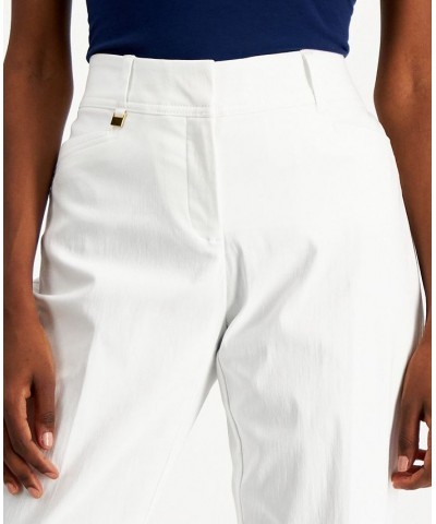 Petite Tummy-Control Curvy Fit Pants Petite and Petite Short White $16.52 Pants