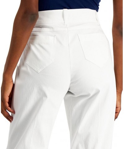 Petite Tummy-Control Curvy Fit Pants Petite and Petite Short White $16.52 Pants