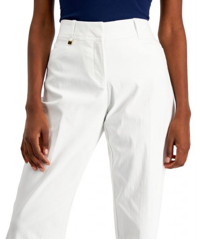 Petite Tummy-Control Curvy Fit Pants Petite and Petite Short White $16.52 Pants