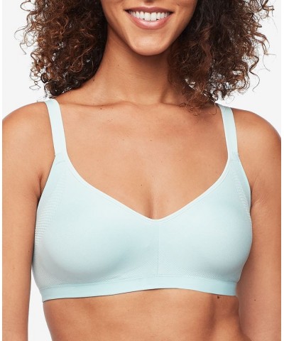 Warners Easy Does It Underarm-Smoothing with Seamless Stretch Wireless Lightly Lined Comfort Bra RM3911A Canal Blue $14.00 Bras