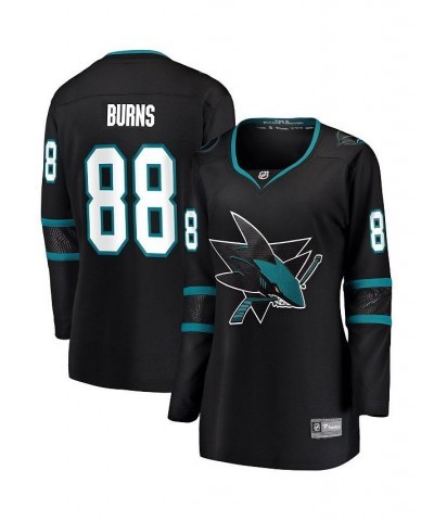 Women's Branded Brent Burns Black San Jose Sharks Alternate Breakaway Player Jersey Black $59.20 Jersey