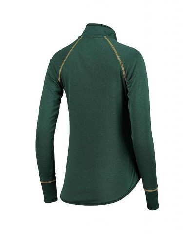 Women's Green Baylor Bears Stingray Raglan Quarter-Zip Top Green $29.49 Tops