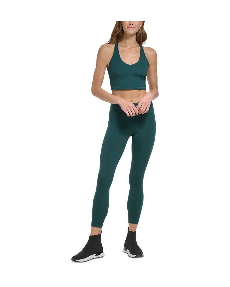 Women's Balance Compression Racerback Crop Bra Top Ponderosa Pine $16.66 Tops