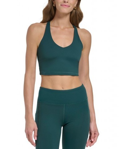 Women's Balance Compression Racerback Crop Bra Top Ponderosa Pine $16.66 Tops