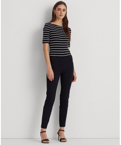 Twill Cropped Skinny Pant Lauren Navy $37.23 Pants